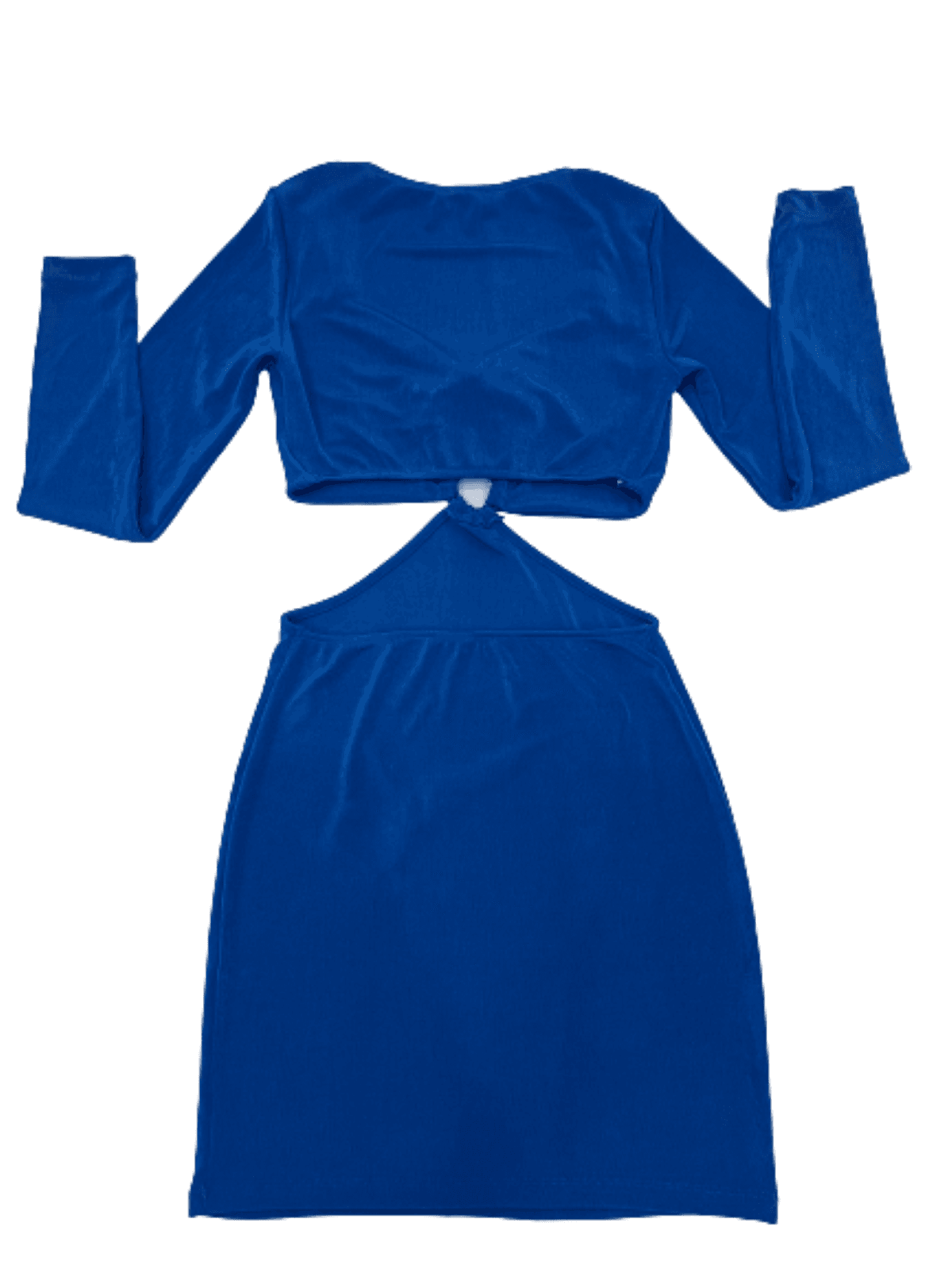 Alternative view of Kadın- Bağlama Detaylı Elbise-Mavi